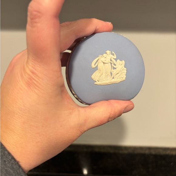 Other - Small Lidded Blue Jasperware Trinket Dish